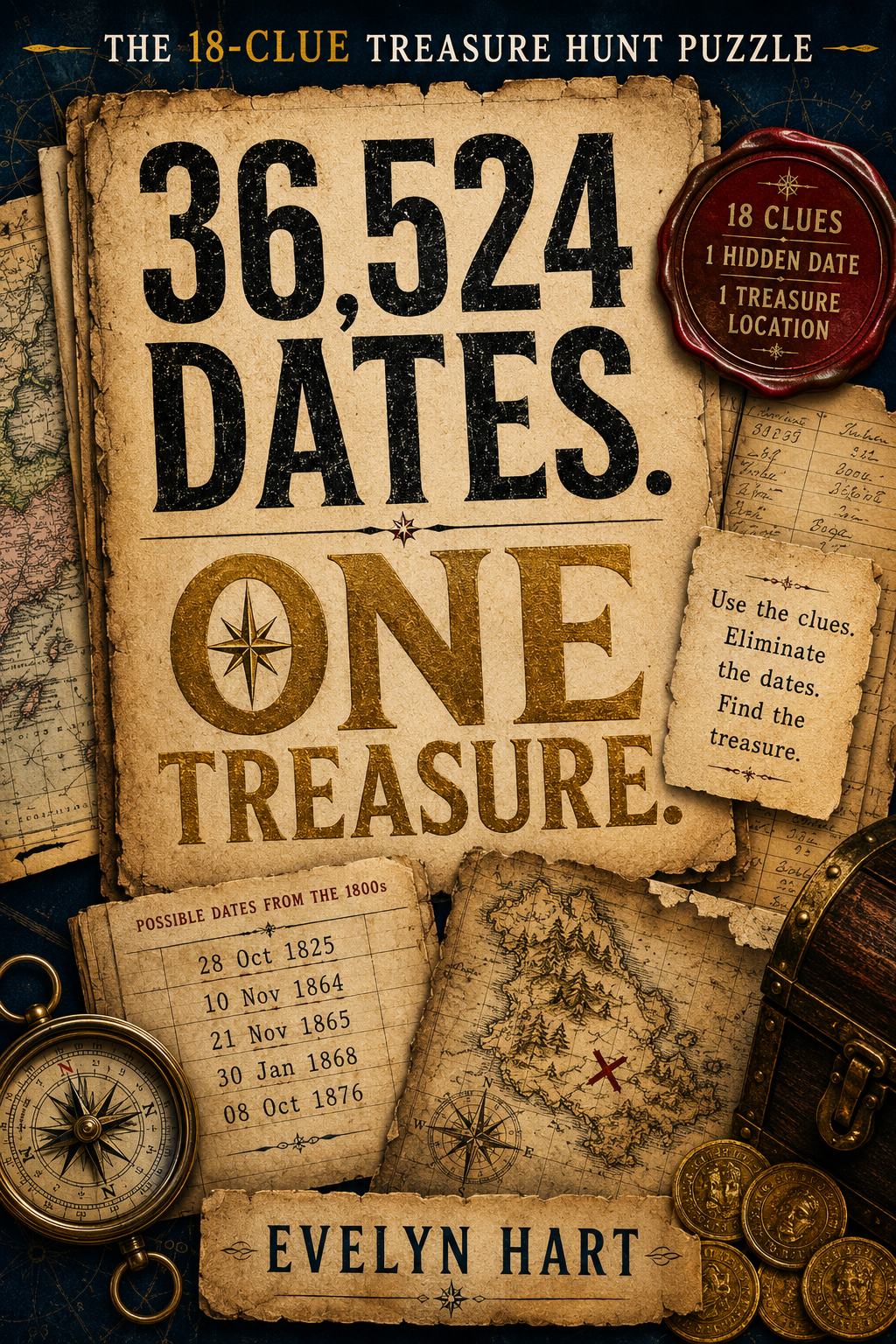 Couverture de 36,524 Dates. One Treasure.